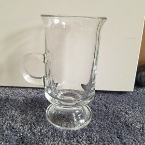 Vintage Glass w/ 8 and anchor HOT CHOCOLATE